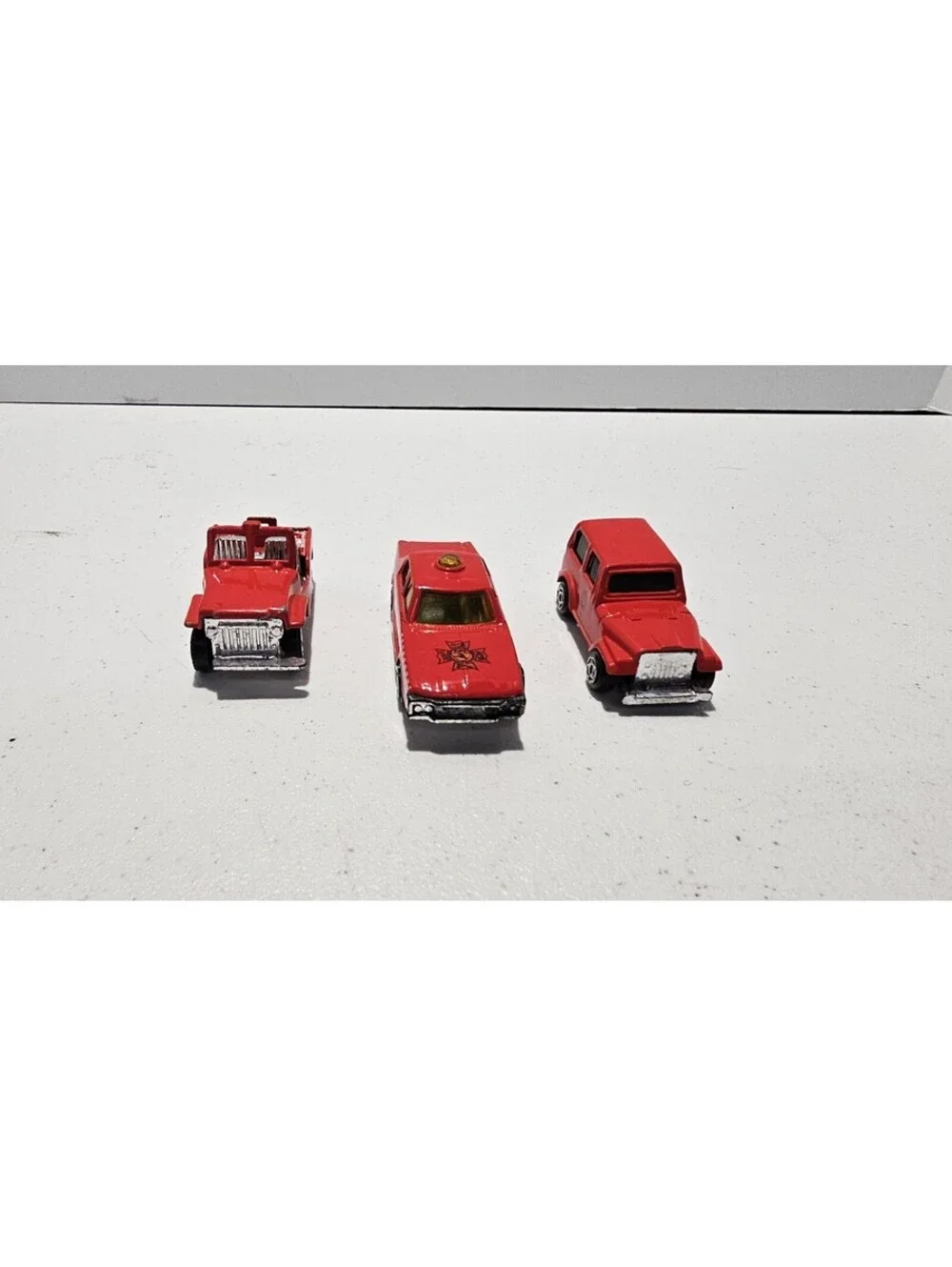 Vintage Summer Marz Karz Fire Department Diecast Lot 3 Jeep CJ-7 China